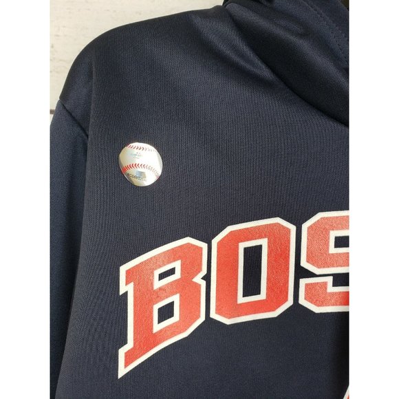 Boston Red Sox Genuine Merchandise Small Pullover Hooded Sweatshirt Blue - Picture 5 of 7